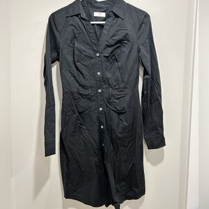 Black button down dress